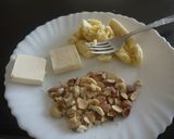 A picture of step 1 of Cream Cheese Banana Nut Bread.