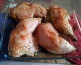 A picture of step 3 of Light BBQ Chicken Thighs with Crispy Cecina.
