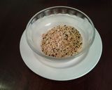 A picture of step 2 of Peanut Sesame Crusted Tuna with Wasabi Cream Sauce.