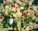 A picture of step 3 of Minestrone with Cauliflower Leaves.
