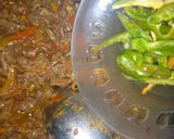 A picture of step 7 of Saucy beef wraps.