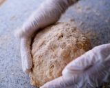 A picture of step 6 of No Yeast Whole Wheat Bread with Cheese.