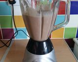 A picture of step 1 of Vickys Chocolate Avocado Milkshake, GF DF EF SF NF.