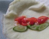 รูปขั้นตอนการทำที่ 4 ของ Wrap กุ้งย่าง ใช้แป้งโรตีสายไหม