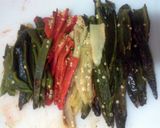 A picture of step 4 of Rajas con huevo.