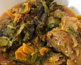 A picture of step 6 of Oha soup.