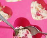 A picture of step 10 of Raspberry Cheese Muffin (for White Day).