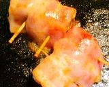 A picture of step 4 of Bacon Wrapped Egg Plant and Cheese.