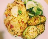 รูปขั้นตอนการทำที่ 10 ของ ข้าวกล้องผัดอกไก่ยอ Low Fat สมุนไพร