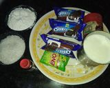 A picture of step 1 of Oreo cake.