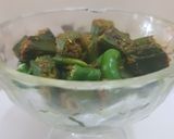 A picture of step 4 of Bhindi.