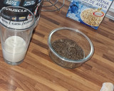Foto del paso 1 de la receta: Pudding de chía y avena con plátano y kiwi