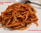 A picture of step 4 of Vegetarian Spaghetti Bolognese.