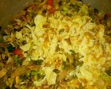 A picture of step 1 of Chinese vegetables Rice.
