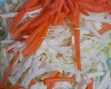 A picture of step 2 of Cabbage and carrot sambhariya.