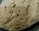 A picture of step 2 of Namkeen poori.