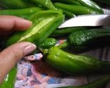 कड़ाई स्टफ्ड बेसन मिर्ची (kadai stuffed besan mirchi recipe in Hindi) रेसिपी चरण 1 फोटो