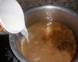 A picture of step 2 of Karak chai.