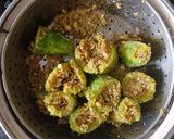A picture of step 4 of Bharva Karele Curry.