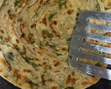 A picture of step 11 of Laccha Paratha with Aloo Sabzi.
