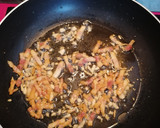 Foto del paso 2 de la receta: Pasta de espaguetis con champiñones y panceta al ajillo