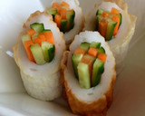 A picture of step 3 of Cucumber & Carrot Stuffed Chikuwa for your Charaben.