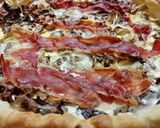 Foto del passaggio 1 della ricetta Quiche con radicchio gorgonzola e San Daniele