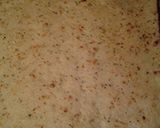 A picture of step 4 of Cauliflower crusted pizza low carb.