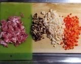 A picture of step 3 of Taiwanese Sticky Rice (Ròu Zòng).