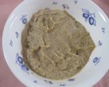 A picture of step 1 of Okara Mochi with Roasted Barley or Kinako Flour.