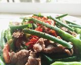 Hình bước làm 4 của món Đậu cô ve xào thịt bò