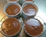 A picture of step 6 of Chocolate Blancmange with Cherry Sauce.