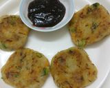 A picture of step 4 of Brown rice flakes cutlets.
