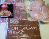A picture of step 1 of Sweet & Spicy Bacon Chicken.