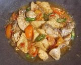 Foto langkah ke 4 dari resep Masak Pedas Ayam & Tahu.