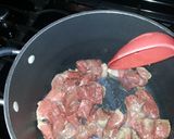 A picture of step 1 of Beef stew.