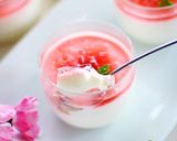 A picture of step 13 of Cherry Blossom Flavor Yogurt Milk Pudding.