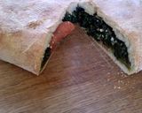 A picture of step 8 of Spinach & Pepperoni Calzone.