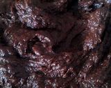 A picture of step 6 of Vickys Double Chocolate & Raspberry Squares GF DF EF SF NF VEGAN.