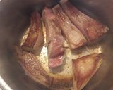Foto del paso 5 de la receta: Cerdo en su salsa, sobre hummus de garbanzo al curry
