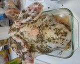 A picture of step 4 of Beer Can Turkey.