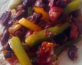 A picture of step 5 of Vickys Bean & Chorizo Tortillas, GF DF EF SF NF.