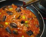 A picture of step 6 of Basic Pasta: Tomato and Eggplant.
