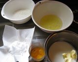 A picture of step 1 of Moist and Melt-in-Your-Mouth Swiss Roll Cake.