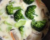 A picture of step 5 of Bacon and Shimeji Mushroom Stew.