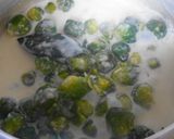 A picture of step 4 of Brussels Sprouts with Cream.