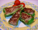 A picture of step 5 of Meat Stuffed Peppers.