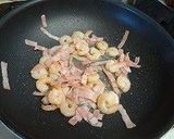 A picture of step 2 of Chinese 5-Spice Powder Scented Shrimp Fried Rice.
