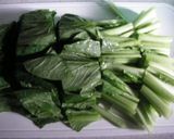 A picture of step 1 of Chinese-Style Komatsuna in 5 Minutes.