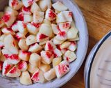 Hình bước làm 5 của món 💚 Bánh Đào Nướng (Clafoutis aux pêches)